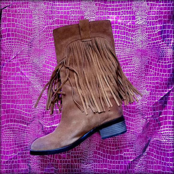 LUCKY BRAND - Western Fringe Boots - Picture 2 of 5